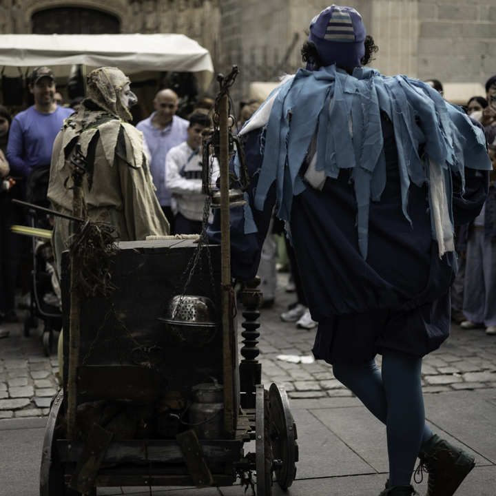  Minstrels and parades at the Medieval Market and Fair in Avila, Spain. September 2025. 