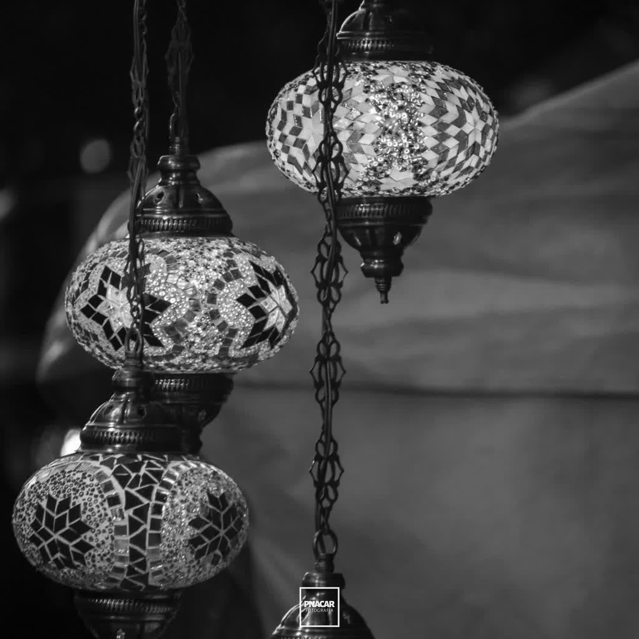 Arab Lamps at the Medieval Market at Avila, Spain