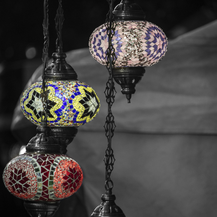 Arab Lamps at the Medieval Market at Avila, Spain