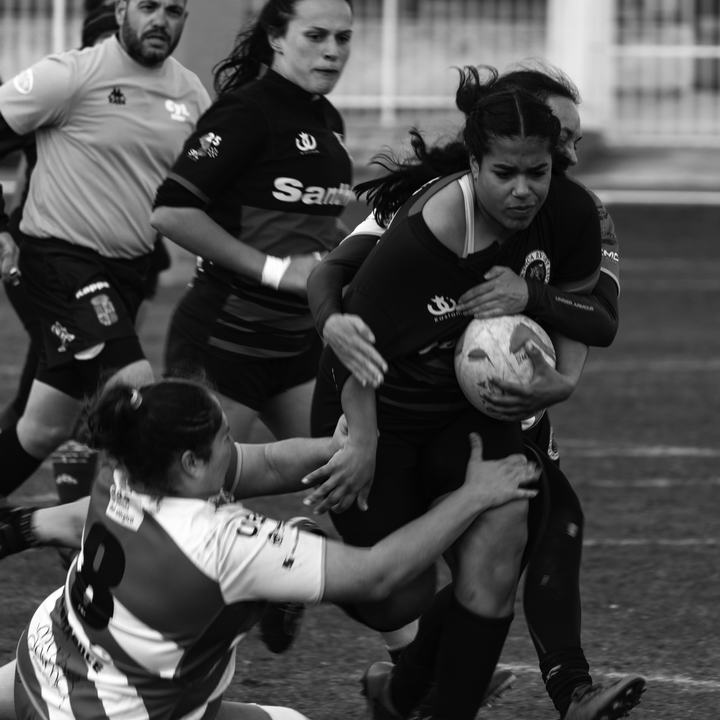 Female rugby match