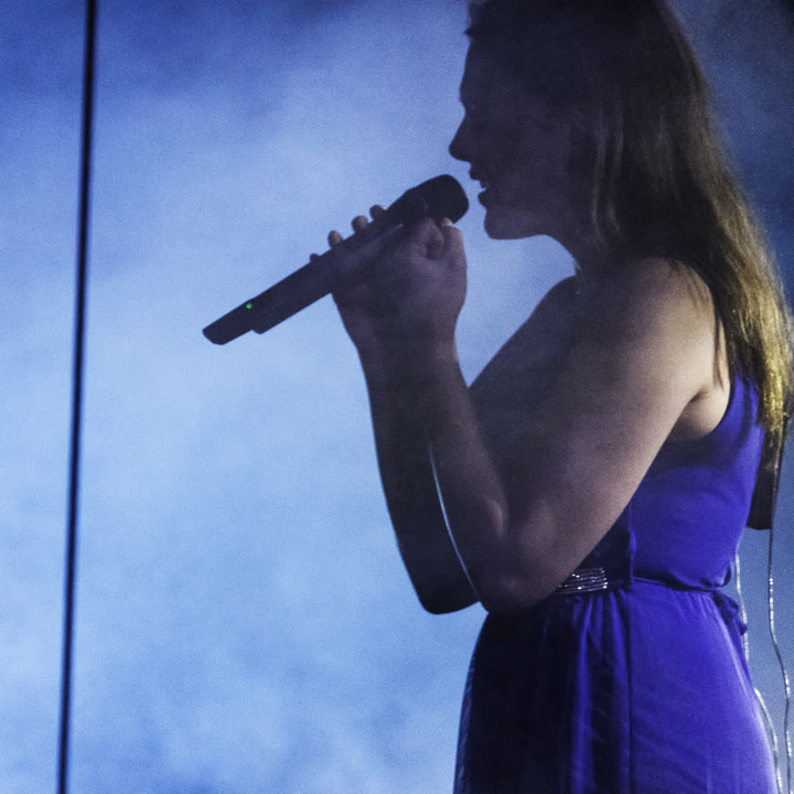 La Luna Band's singers performing on San Jose Obrero's feast night