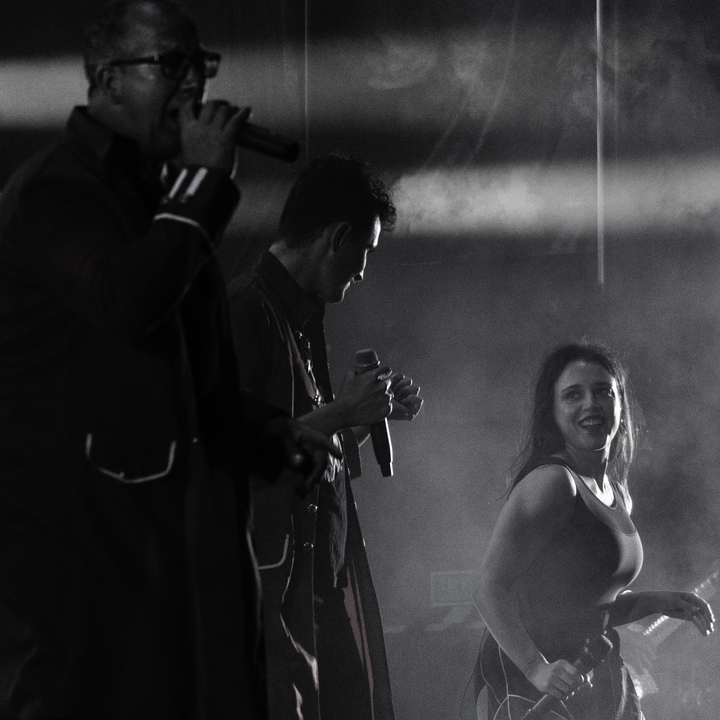 La Luna Band's singers performing on San Jose Obrero's feast night