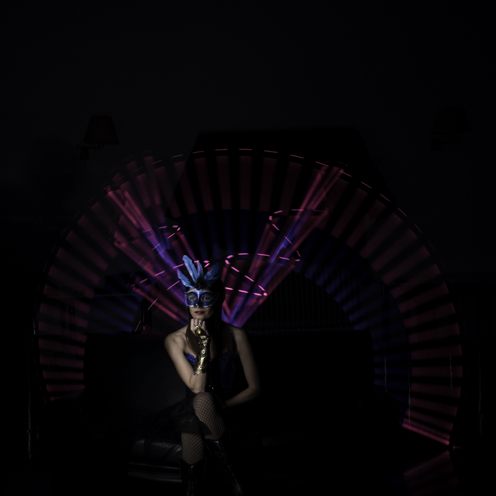 Lightpainting workshop, withIG/@a_l_moreta | Model: IG/@rebekamarting