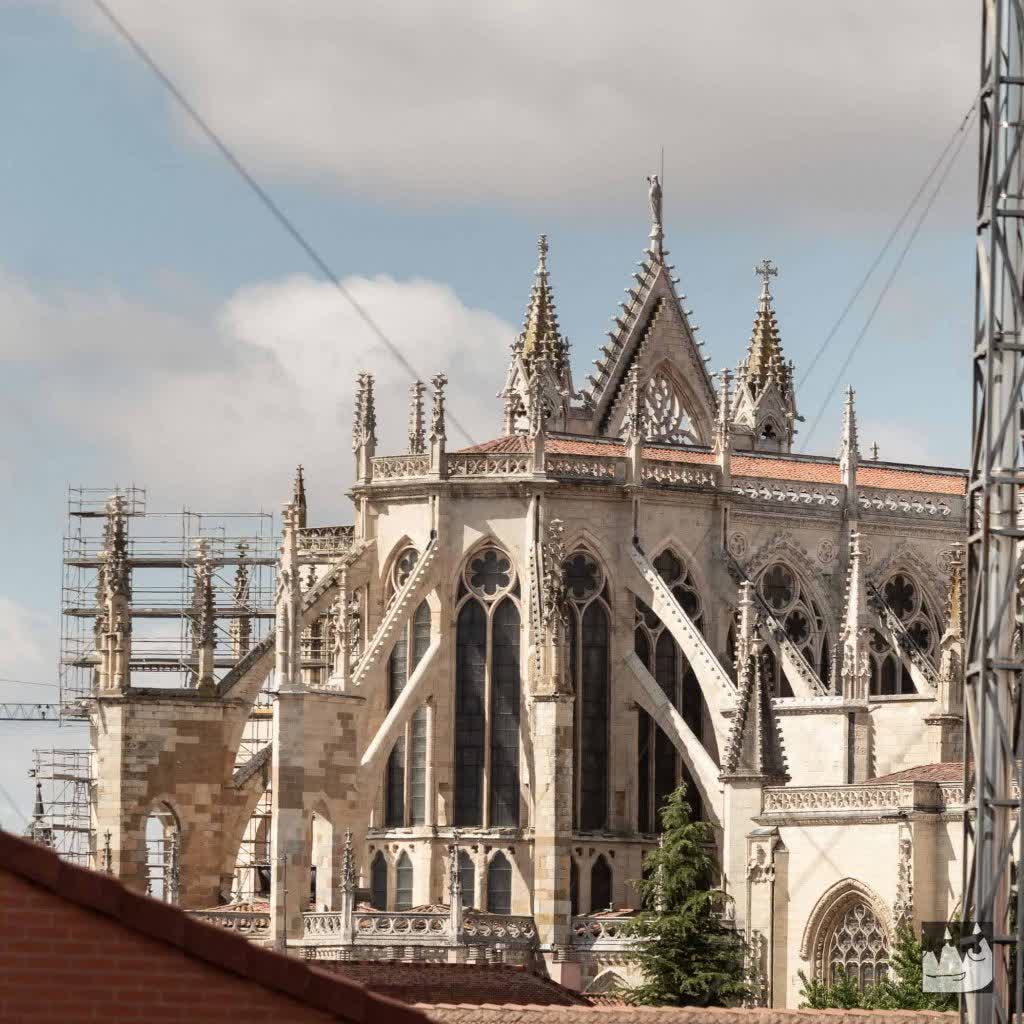 Cathedral at Leon, Spain, under construction