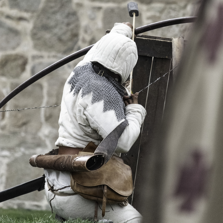  The king about to storm the wall at the Reenact Rampart Assault at Ávila's Historic Market and Fair. Taken in September 2025. 