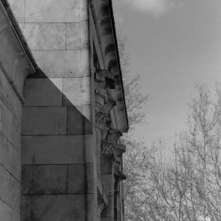 Facade of the Temple of Debod, at Madrid
