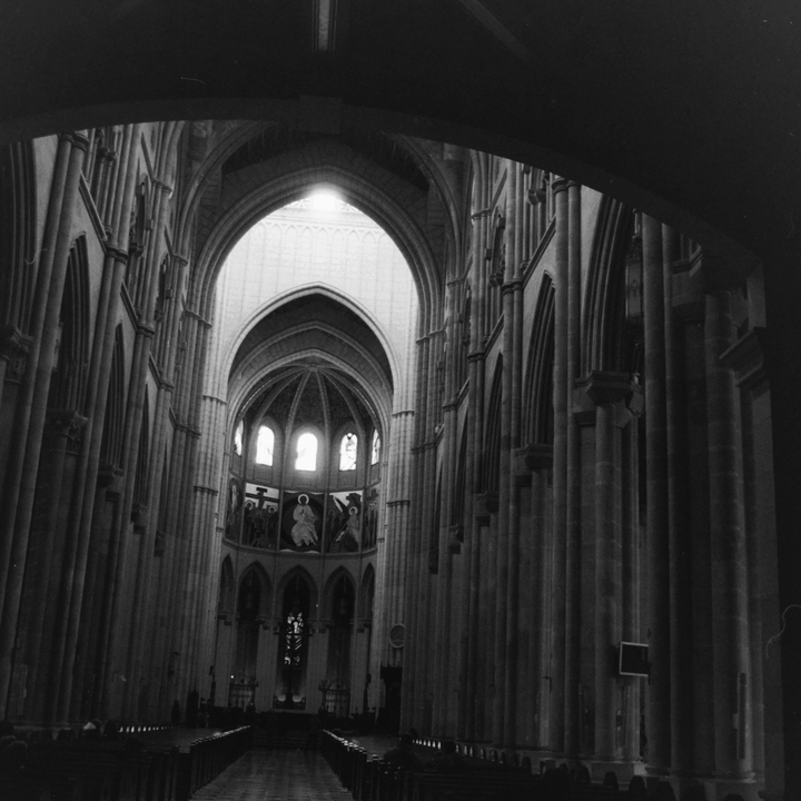 Central nave of the Almudena Cathedral, Madrid